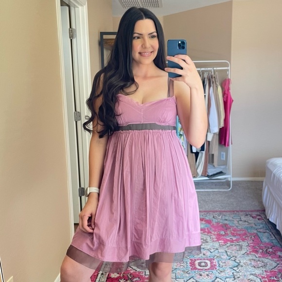 Y2k Loft Purple Babydoll Dress - Picture 2 of 11